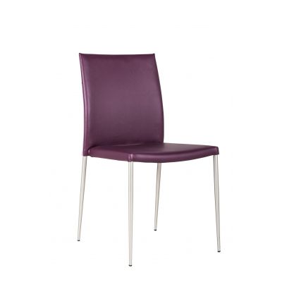 STONES Scaun din piele ecologică 41.5cm X 44cm H. 85cm | Aosom Romania