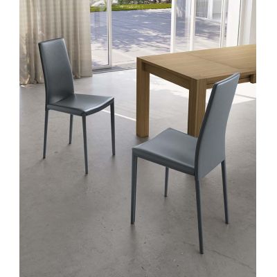 STONES Scaun din piele ecologică 42cm X 41cm H. 95cm | Aosom Romania