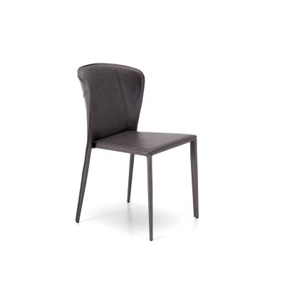 STONES Scaun din piele ecologică 49cm X 56cm H. 82cm | Aosom Romania