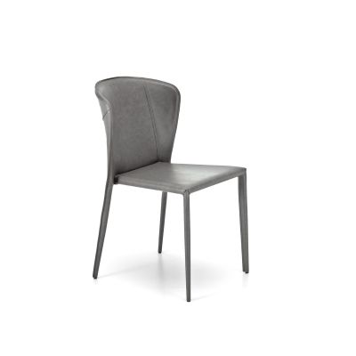 STONES Scaun din piele ecologică 49cm X 56cm H. 82cm | Aosom Romania