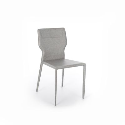 STONES Scaun din piele ecologică 56cm X 44cm H. 86.5cm | Aosom Romania