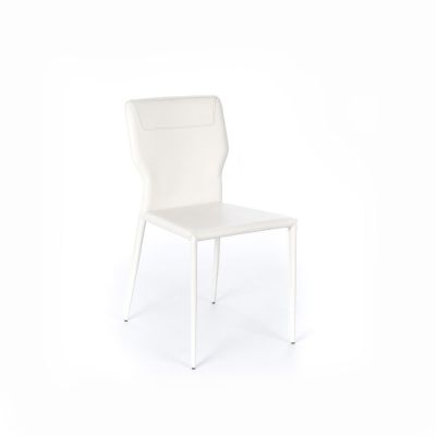 STONES Scaun din piele ecologică 56cm X 44cm H. 86.5cm | Aosom Romania