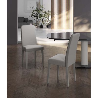 STONES Scaun din piele ecologică 59cm X 46cm H. 99cm | Aosom Romania