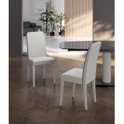 STONES Scaun din piele ecologică 59cm X 46cm H. 99cm | Aosom Romania