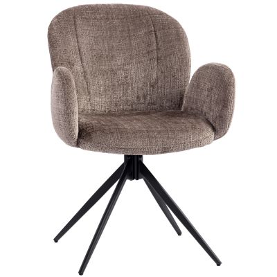 HOMCOM Scaun birou ergonomic, fotoliu birou cu șezut pivotant cu revenire automată, 60 x 66 x 86,5 cm, maro deschis | Aosom Romania