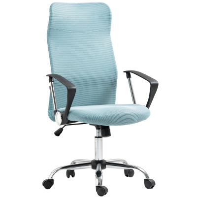 HOMCOM Scaun de Birou Ergonomic cu Înălțime Reglabilă și Spătar din Plasă, Verde | Aosom Romania