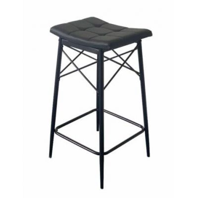 Scaun bar Darton, Negru, 30x40x71 cm, UnicSpot