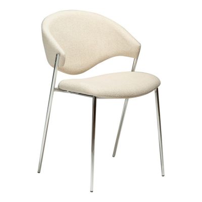 Scaun de dining crem tapițat Zone – DAN-FORM Denmark