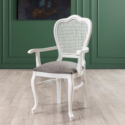 Scaun, Fairfax, Albero40, 56x45x99 cm, Lemn masiv , Alb