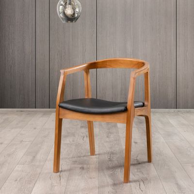 Scaun, Fairfax, Albero44, 50x70x53 cm, Lemn masiv , Nuc / Negru