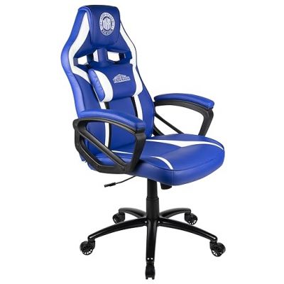 Scaun gaming, Konix, capacitate maxima 150kg, alb/albastru