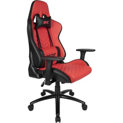 Scaun gaming, Konix, Textil, Capacitate maxima 130kg, rosu/negru
