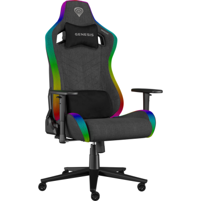 Scaun Gaming Trit 660 Reglabil Iluminare RGB Max 150KG Gri