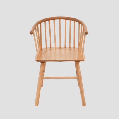 Scaun Ponto, Homla, 54x45x77 cm, lemn de cauciuc, natur