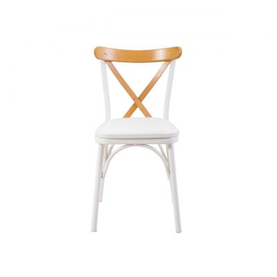 Scaun, Vella, Oliver Chair, 46x87x48 cm, PAL, Alb