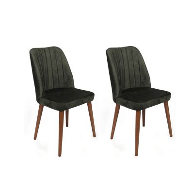 Set de scaune, Nmobb, Alfa-462 V2, Metal , Kaki/Nuc