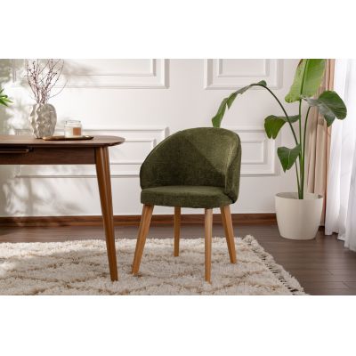 Set scaune 2 piese, Wayland, Bentley, Verde / Stejar deschis
