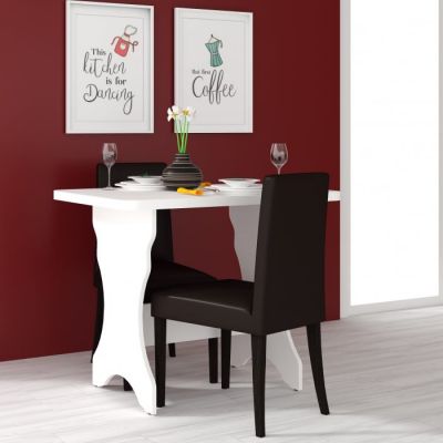 Masa Bucatarie  KC-2 UA,90x60x73 cm, Alb