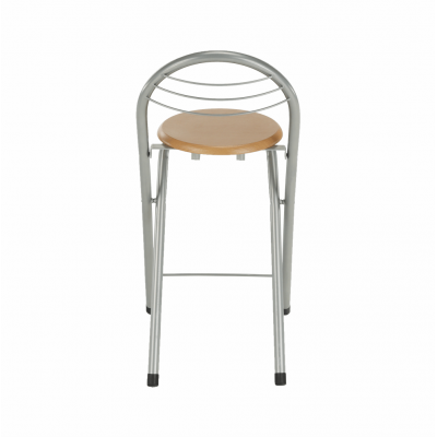 Scaun de bar, fag/aluminiu, BOXER