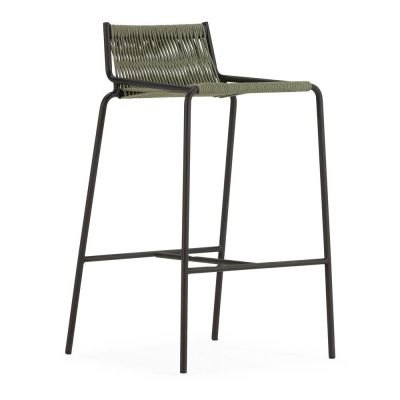 Scaun de bar verde din metal (înălțime șezut 65 cm) Emily – Marckeric Scaun de bar verde din metal (înălțime șezut 65 cm) Emily – Marckeric