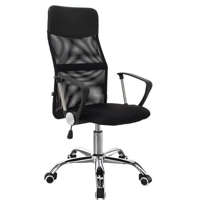 Scaun de birou Joel 2, Pako World, Textil, Negru, 61x59x109-123 cm ieftin