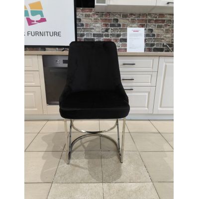 SCAUN MADISON 5 negru cu argintiu