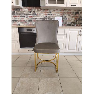 SCAUN MADISON 6 GRI CU AURIU