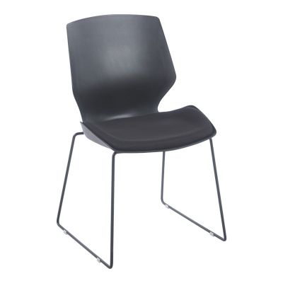 Scaun PP-PU Negru 47x52x85 cm