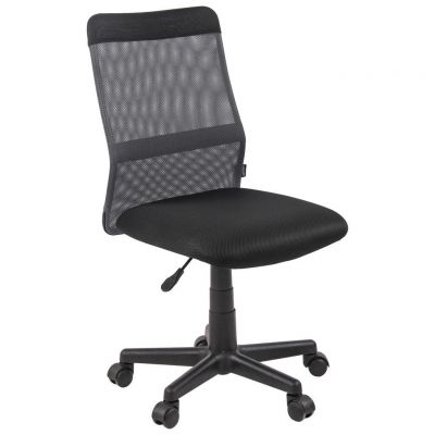 SCAUN ROTATIV plasă tensionată gri, negru