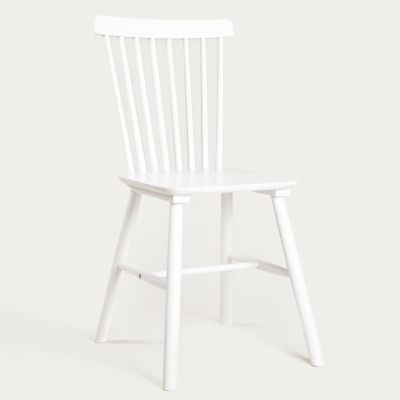 Scaun Vici, Homla, 52x46x92 cm, lemn, alb