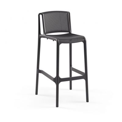 Set scaune  de bar 4 piese, Tilia, Nes Bar, Polipropilena, Antracit
