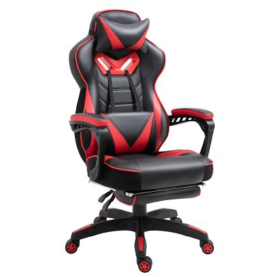 Vinsetto Fotoliu gaming Ergonomic, Fotoliu de birou confortabil cu Suport pentru picioare, Suport pentru cap și pernă lombară, Înălțime reglabilă, negru și roșu | Aosom Romania Vinsetto Fotoliu gaming Ergonomic, Fotoliu de birou confortabil cu Suport pentru picioare, Suport pentru cap și pernă lombară, Înălțime reglabilă, negru și roșu | Aosom Romania