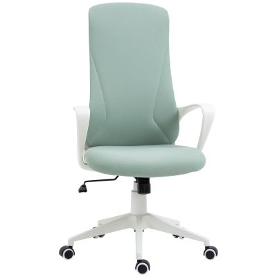 Vinsetto Scaun de birou ergonomic, cu înălțime ajustabilă și balans, 62x56x110-119,5 cm, verde | Aosom Romania