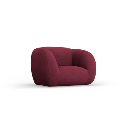 Fotoliu burgundy cu tapiÈu009Berie din stofÄbouclÃ© Essen âu0080Cosmopolitan Design