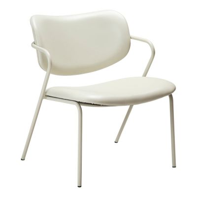 Fotoliu crem din imitație de piele Zed – DAN-FORM Denmark