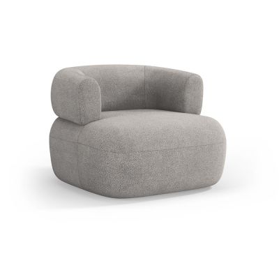 Fotoliu gri deschis cu tapiÈu009Berie din stofÄbouclÃ© Jenny âu0080Micadoni Home