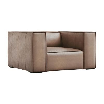 Fotoliu maro deschis cu tapiÈu009Berie din piele Madame âu0080Windsor & Co Sofas