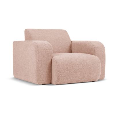 Fotoliu roz cu tapiÈu009Berie din stofÄbouclÃ© Molino âu0080Micadoni Home