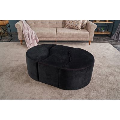 Pouf Alya, Antracit Roz