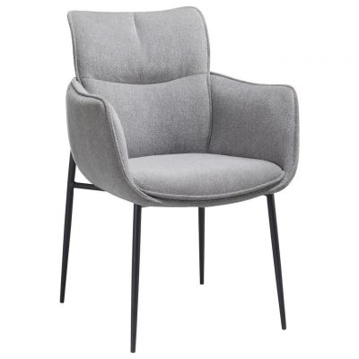 SCAUN CU BRAțE in gri deschis