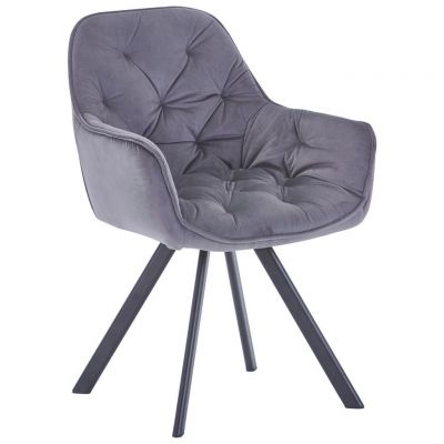 SCAUN CU BRAțE in gri, negru