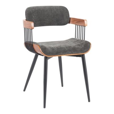 Scaun cu brate Cameo Gri inchis 53x49.5x75.5 cm