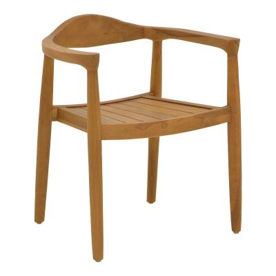 Scaun cu Brate Model Ganny, Natur, 59x56x71 cm