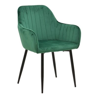 Scaun cu Brate Model Noor, Verde/Negru , 58x58x86 cm