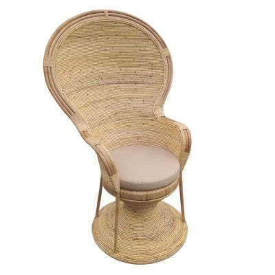 Scaun cu Brate Model Rea, Natur/Bej , 85x85x141 cm