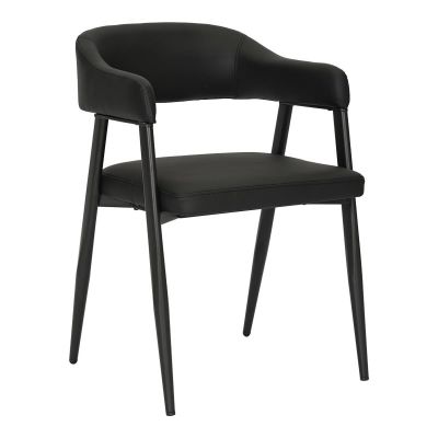 Scaun cu brate Sezan Negru 56x55x78 cm