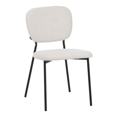 Scaun Model Cathair, Bej/Negru, 48x53x82 cm