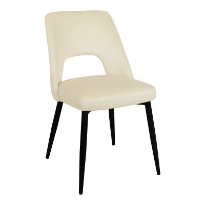 Scaun Model Murde, Bej/Negru, 48.5x61x89 cm