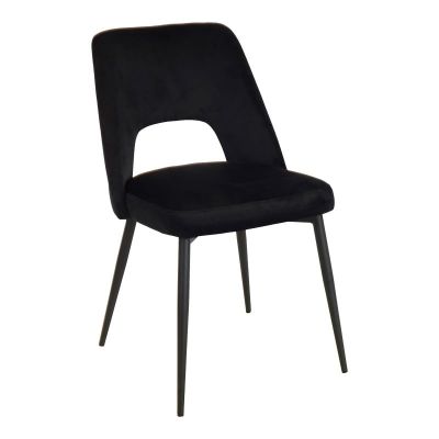 Scaun Model Murde, Negru, 48.5x61x89 cm