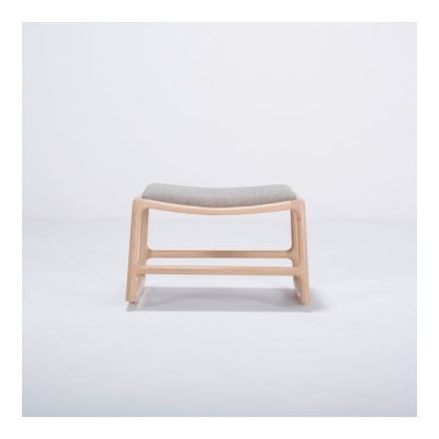 Scaun/taburet cu structură din lemn de stejar Gazzda Dedo, gri